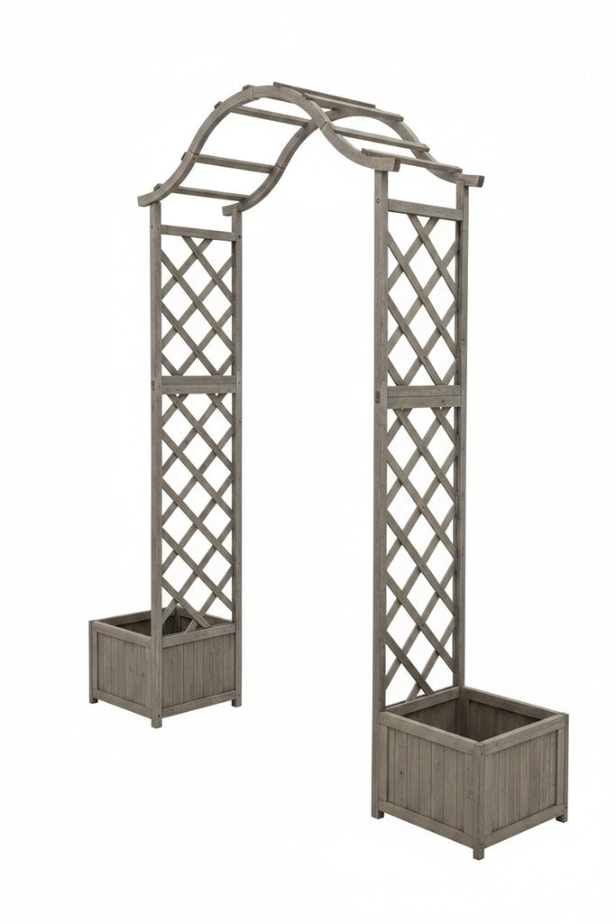 Aliza Solid Firwood Garden Arbour/Pergola w/Planter
