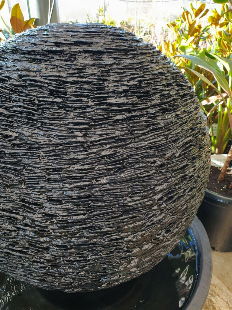 Kalini Pebbled Ball Water on Round Base. 78x76x70cm