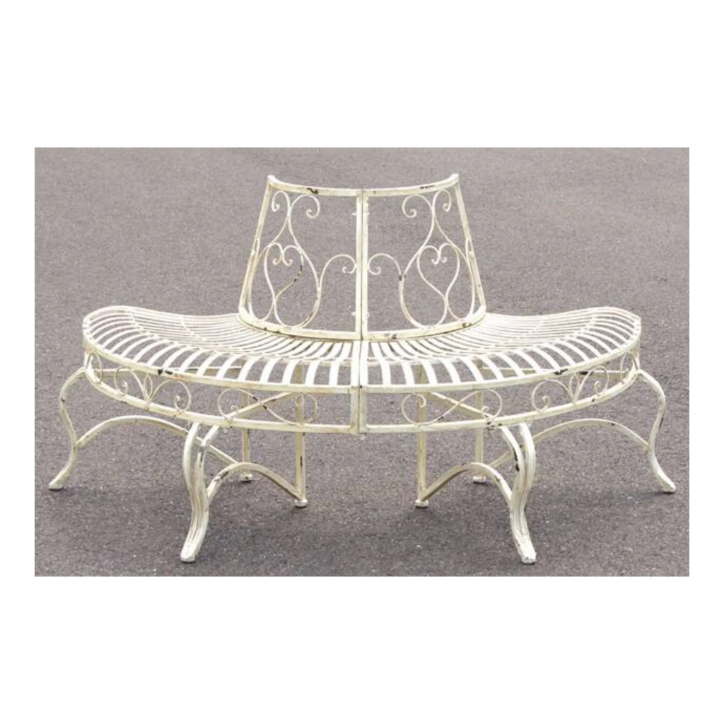 Trocadero Iron Half Tree Surround w/Bench Seat - 3 Colours