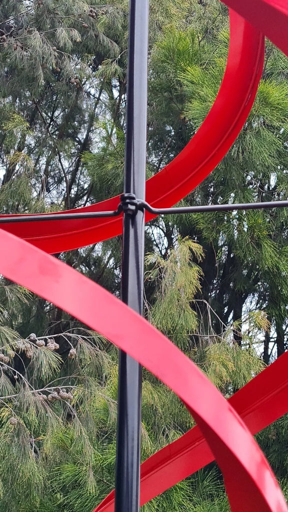 Miquelon 2.1m Tall Red Windmill