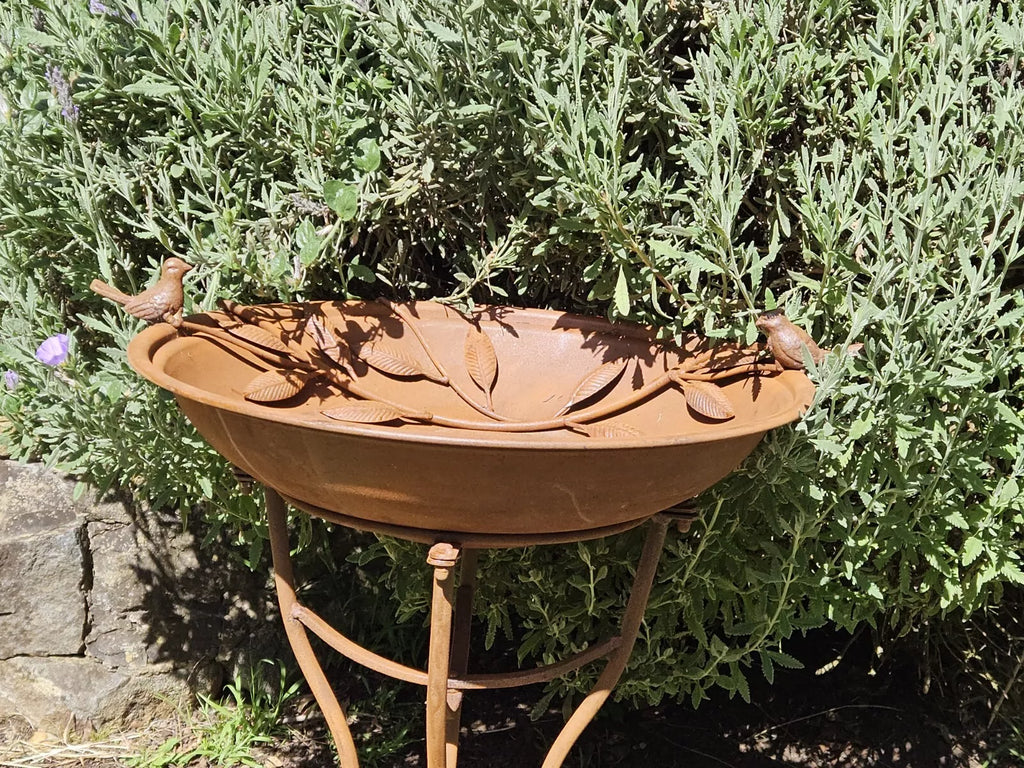 Girolamo Bird Feeder/Bath. 75 cm high. Brilliant Green