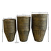 Set of 3 Sabella Metal Pots