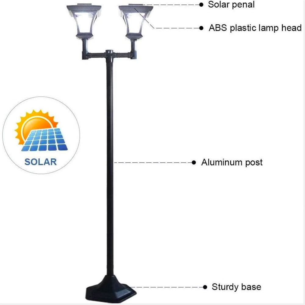Riva Solar Lamp Post w/Single or Double Lamps