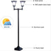 Riva Solar Lamp Post w/Single or Double Lamps