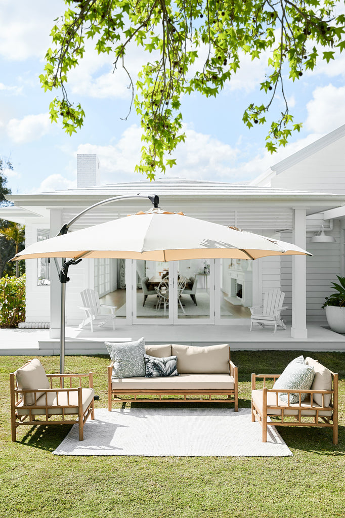 4 Seater Costa Rica Acacia Wood Outdoor Lounge Set