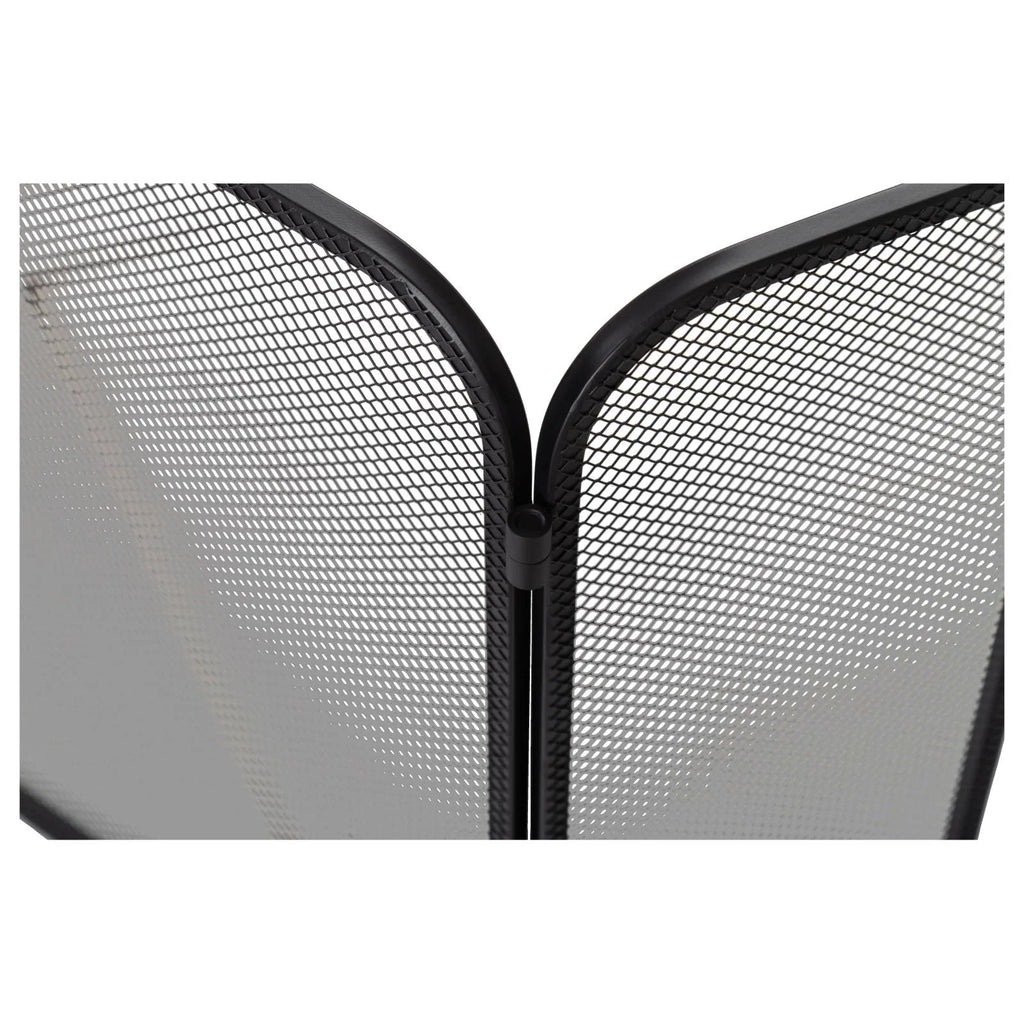 Systema 3-Fold Small 105x60cm Firescreen, Black