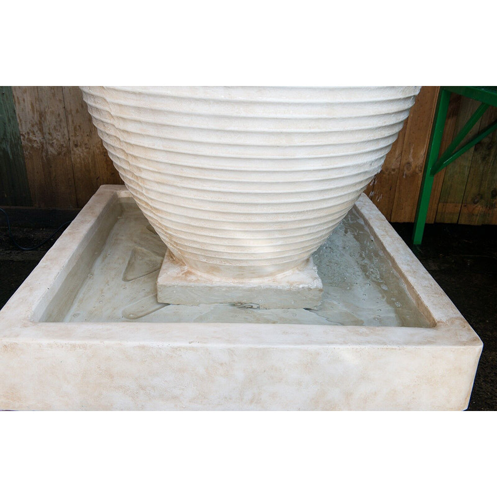 Marzio Urn Fountain 137cm High - Charcoal Black or Sandstone