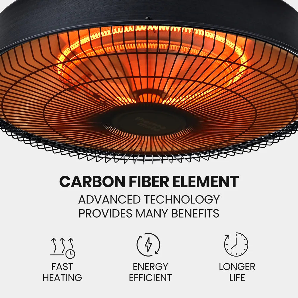 Equia 1500W Hanging Outdoor Electric Patio Heater