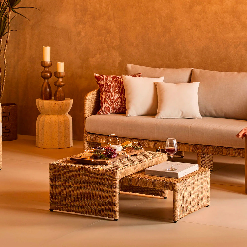 Gia Wicker Nested Coffee Table