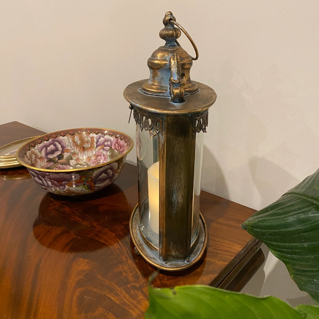 Morea Candle Lantern with Glass