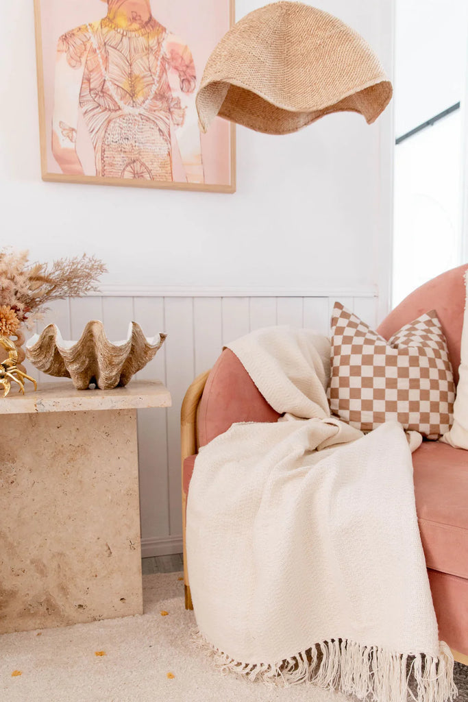 Tiva Dancing Woven Basket Pendant Light - 65-69cms