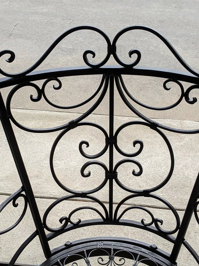 Moulins Wrought Iron Garden Armchair - Black Silver