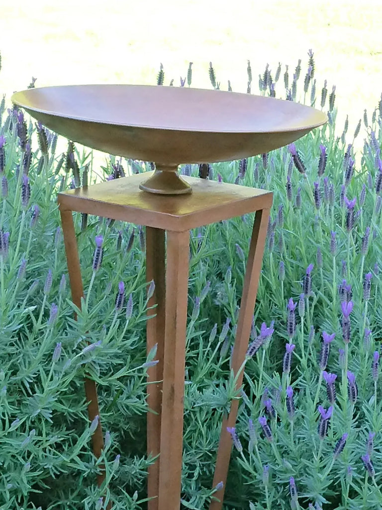 Ancona Metal Bird Feeder/Bird Bath. 80cm