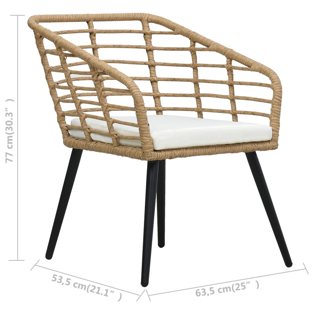 Anjali Set of 2 Garden Chairs w/Cushions