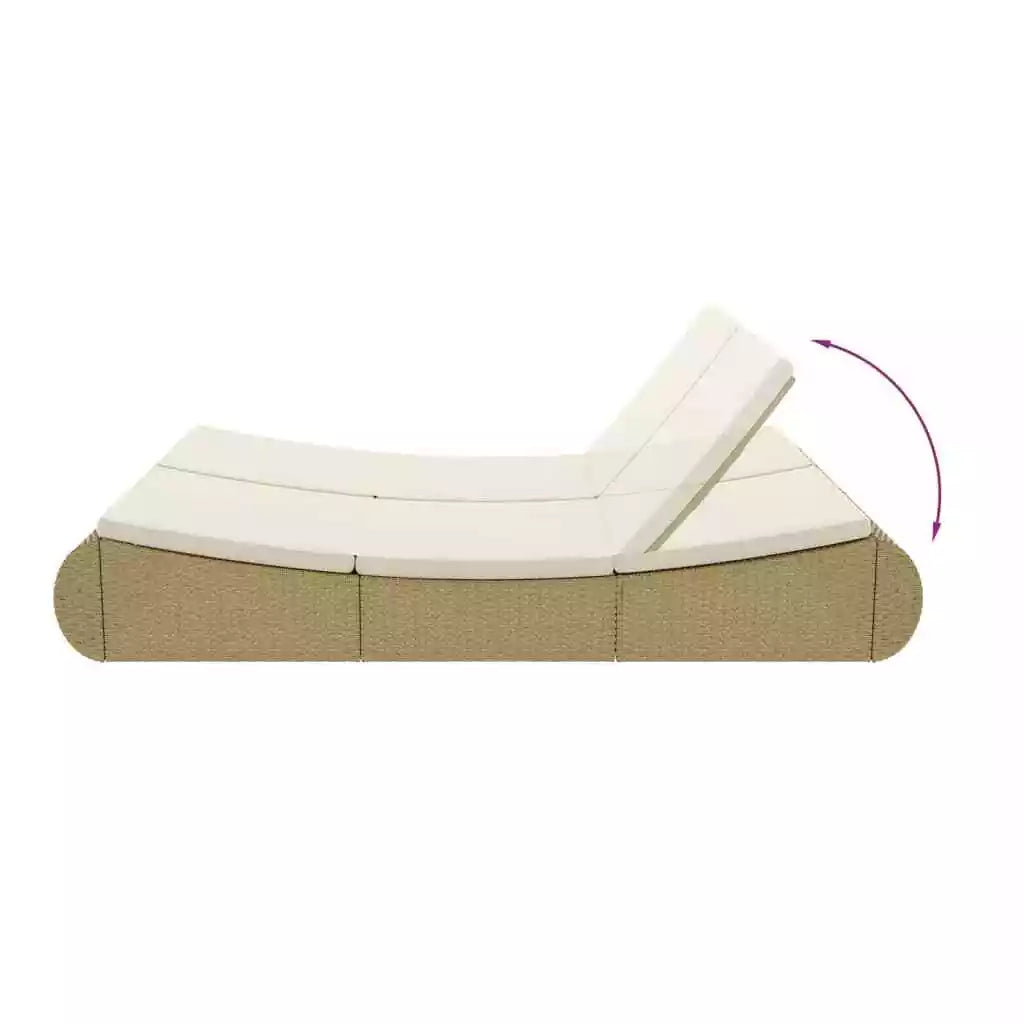Venetia Beige Polyrattan Daybed