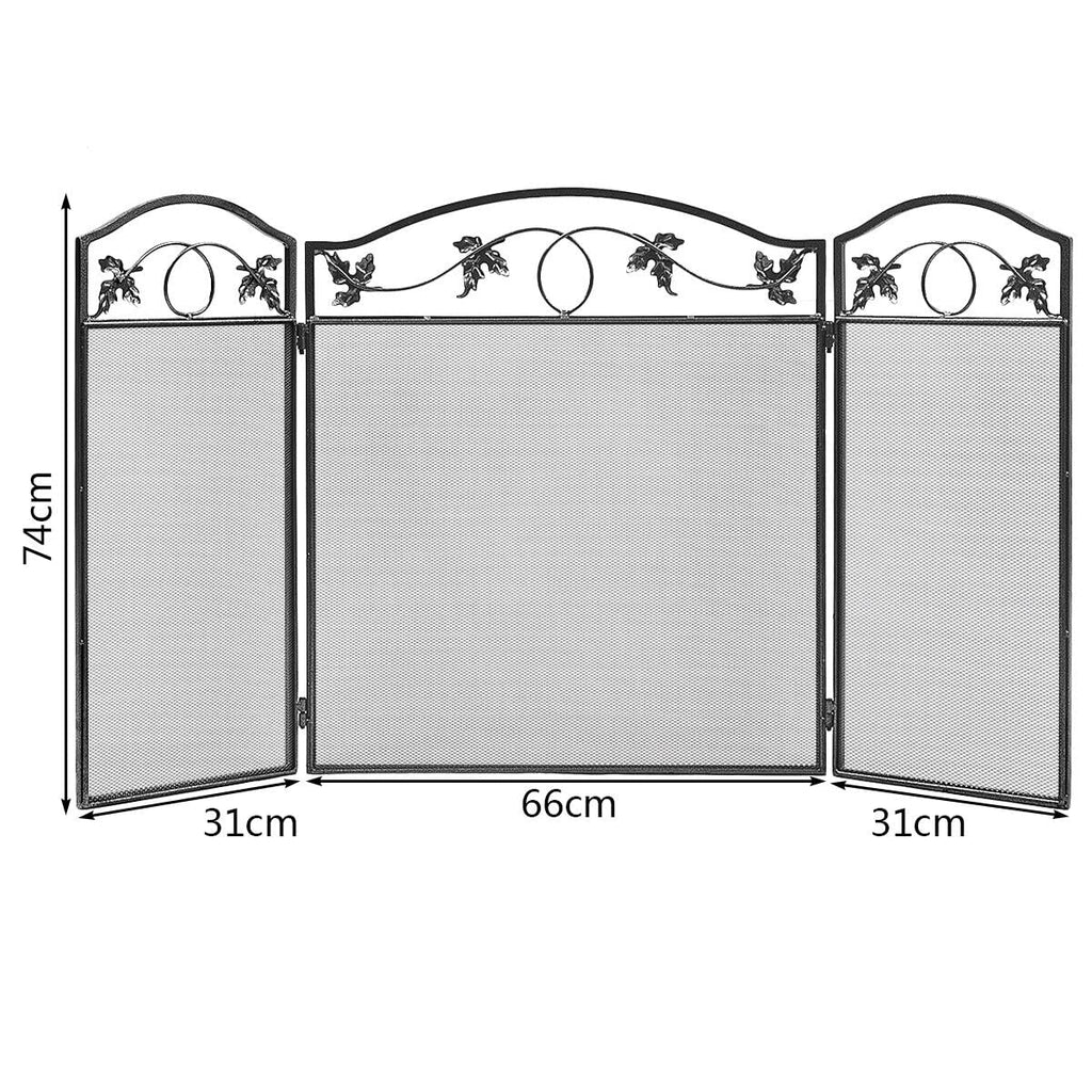 Azura 3-Panel Safety Fireplace Screen