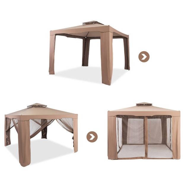 Socorro 3M X 3M Outdoor Canopy Gazebo w/Mosquito Netting