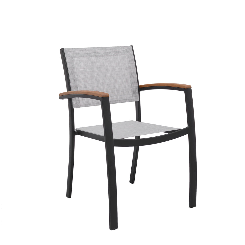 Khalana 6pc Outdoor Dining Table & Sling Chair Set