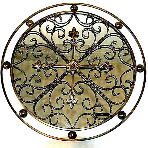 Esmee Round Outdoor Garden Mirror - Gold or Antique Brown