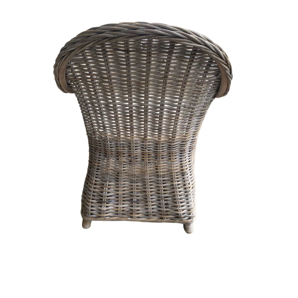 Aversa Hand Woven Cane Armchair - White or Grey