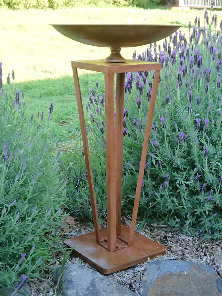 Ancona Metal Bird Feeder/Bird Bath. 80cm