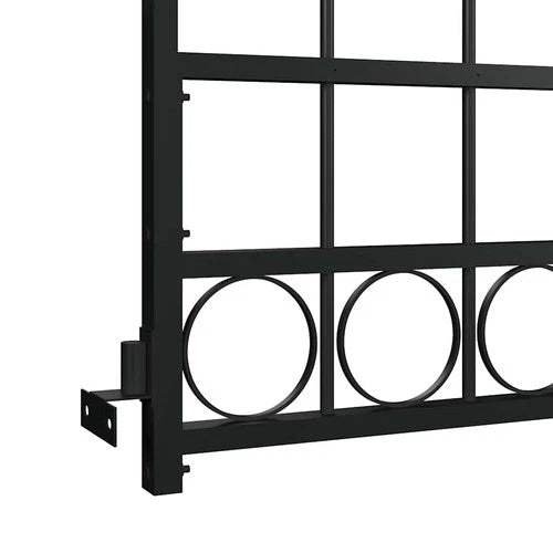 Cristina Steel Fence Gate with Arched Top