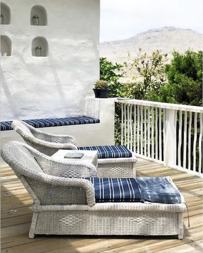 Joyo Classic Woven Cane Lounger