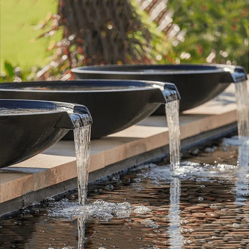 Angeles Wok Bowl with Spillway. 4 Colours. 3 Sizes