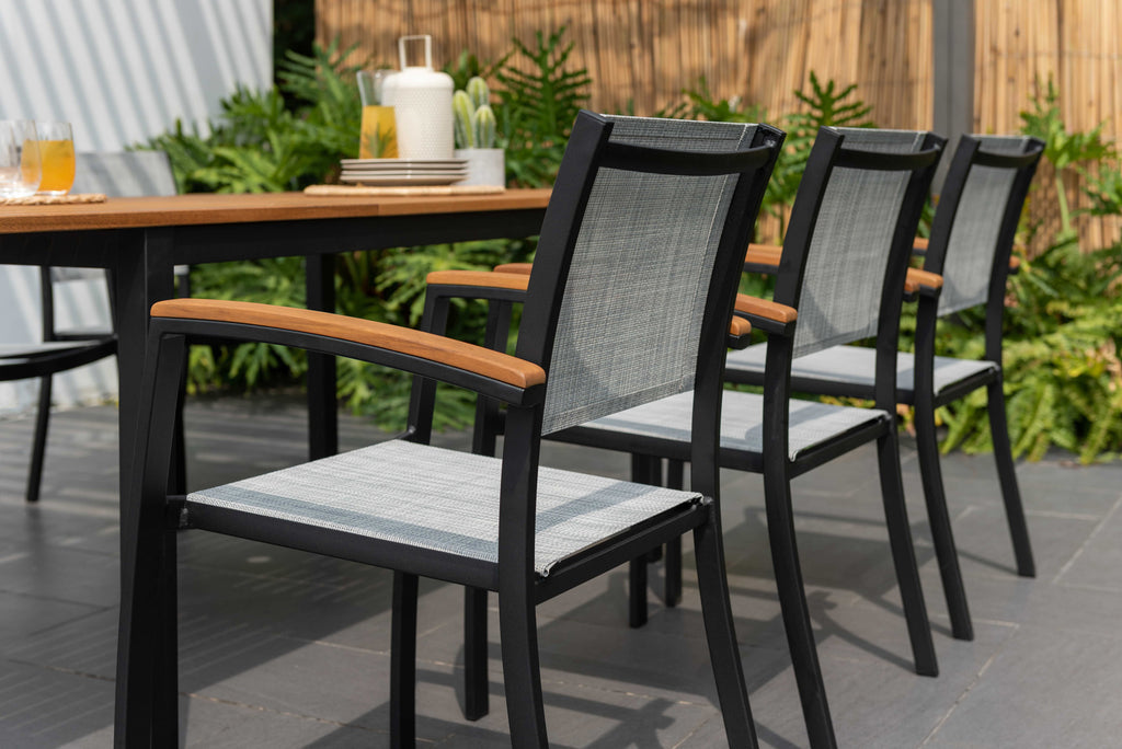 Khalana 6pc Outdoor Dining Table & Sling Chair Set