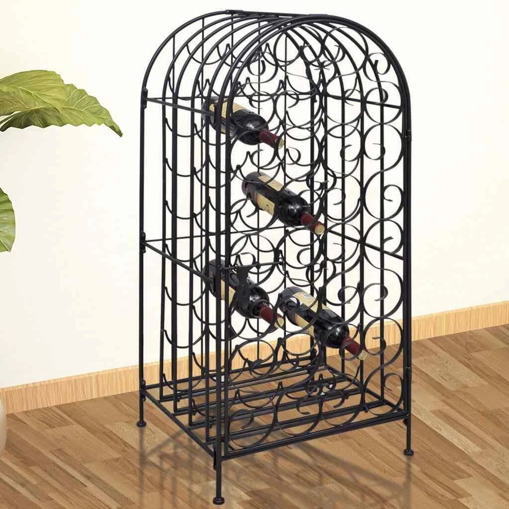 Varya 45 Bottles Metal Wine Rack with Lockable Door