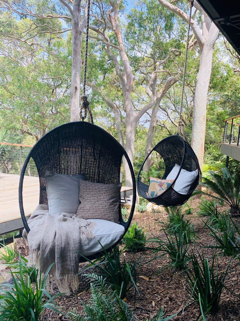 Fahari Hanging Pod Woven Cane Chair