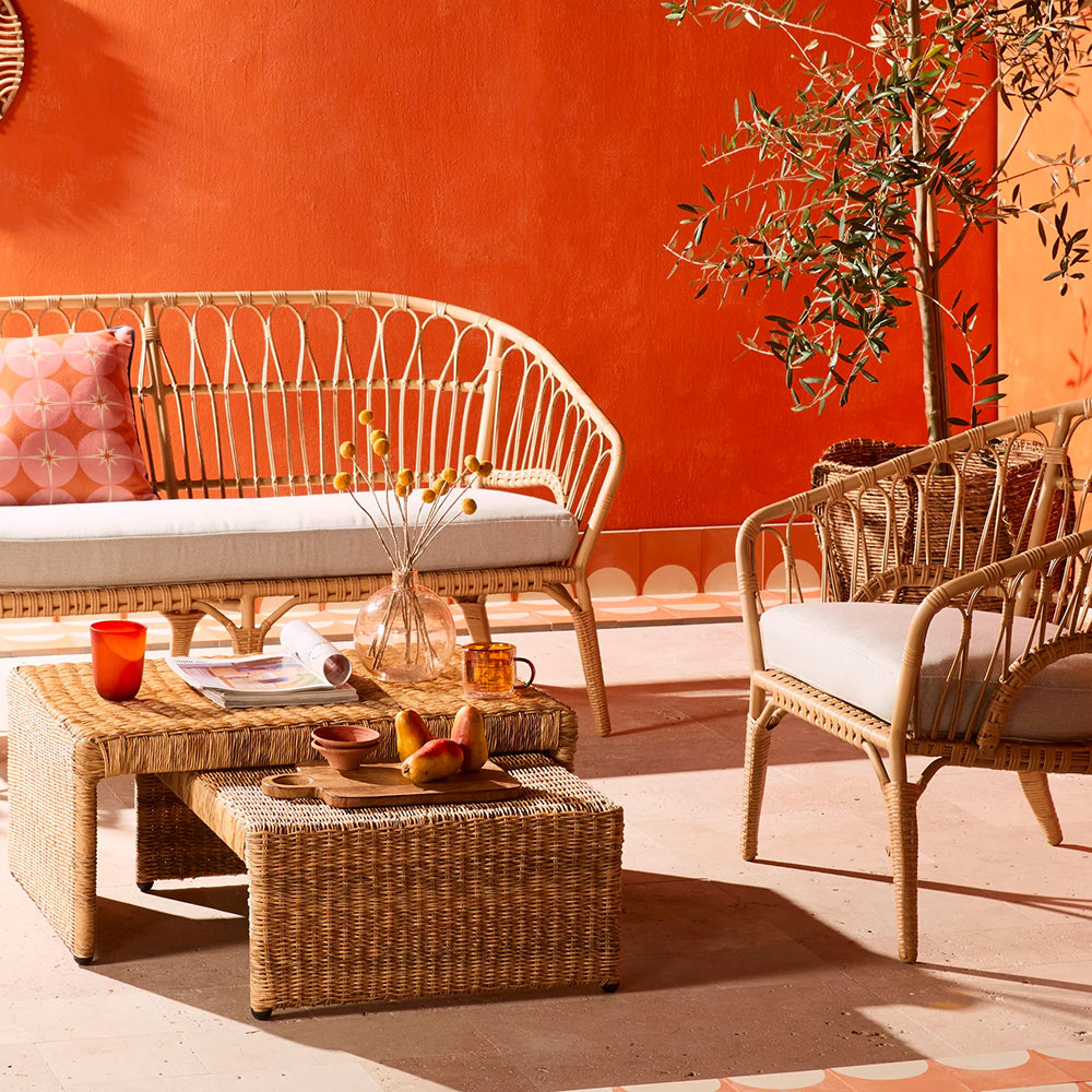 Gia Wicker Nested Coffee Table