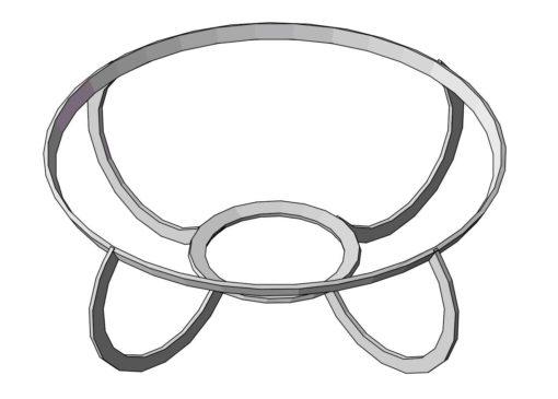 Izara Cast Iron Fire wVinyl Cover. 75cm