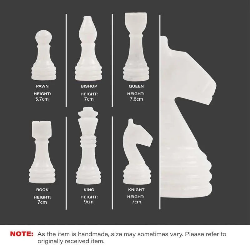 Archaia Marble Chess Set, 30cm, White / Black