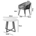 Tesoro 5pc Outdoor Dining Setting Table and Chairs