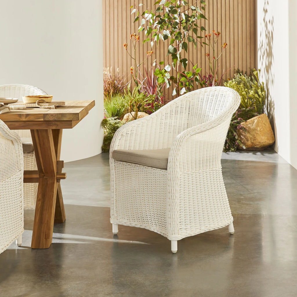 Elefanta Woven Chair - White or Beige