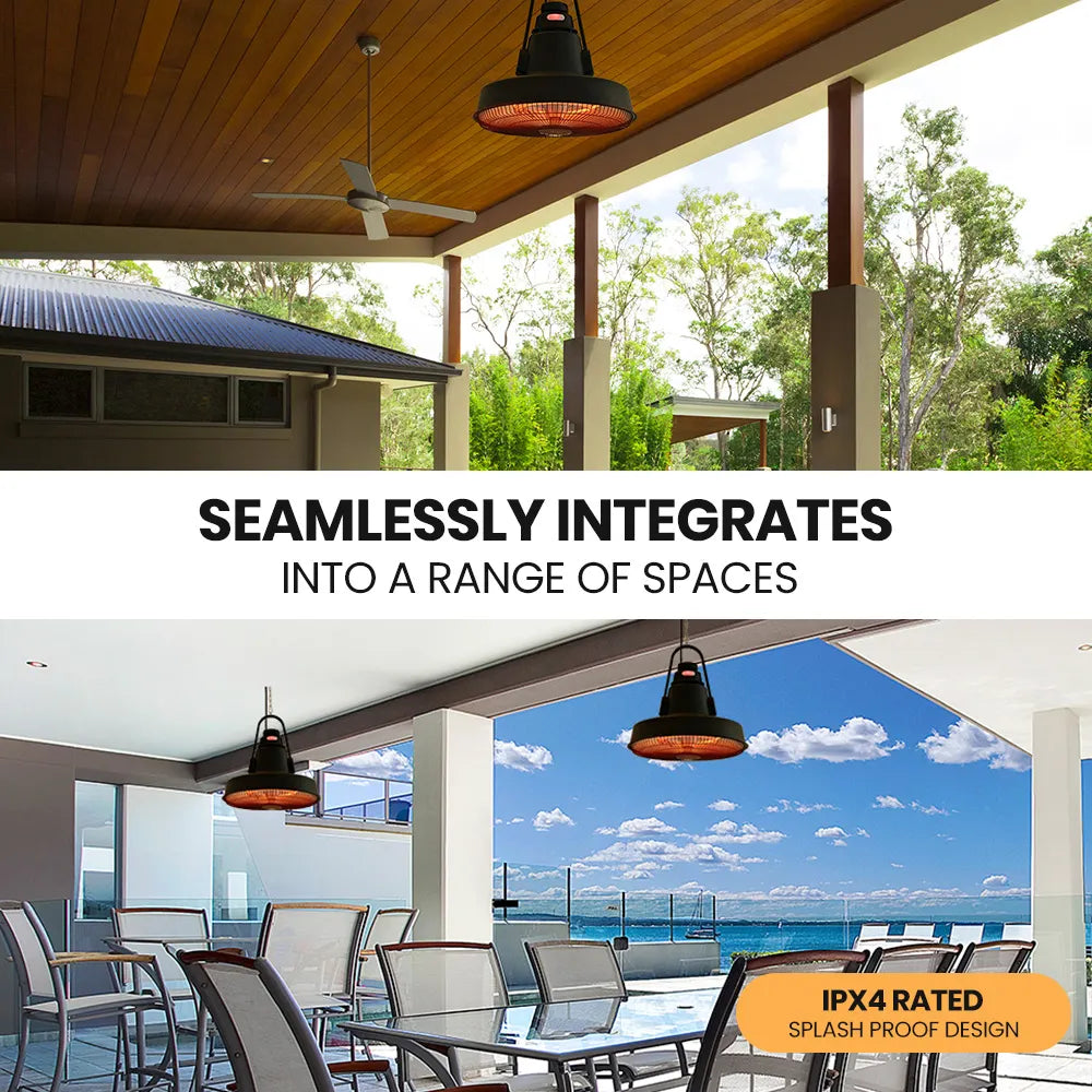 Equia 1500W Hanging Outdoor Electric Patio Heater