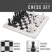 Archaia Marble Chess Set, 30cm, White / Black