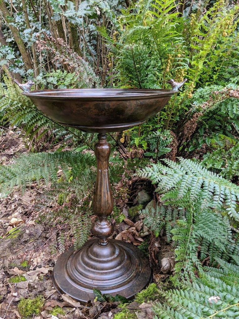 Valery Antique Metal Bird Bath - 73cm High