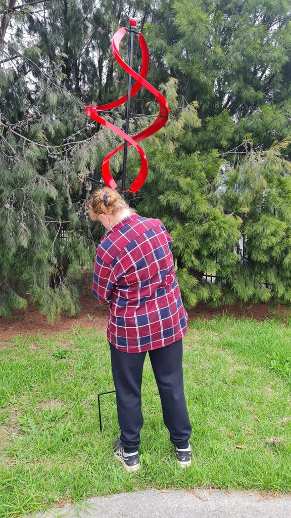 Miquelon 2.1m Tall Red Windmill