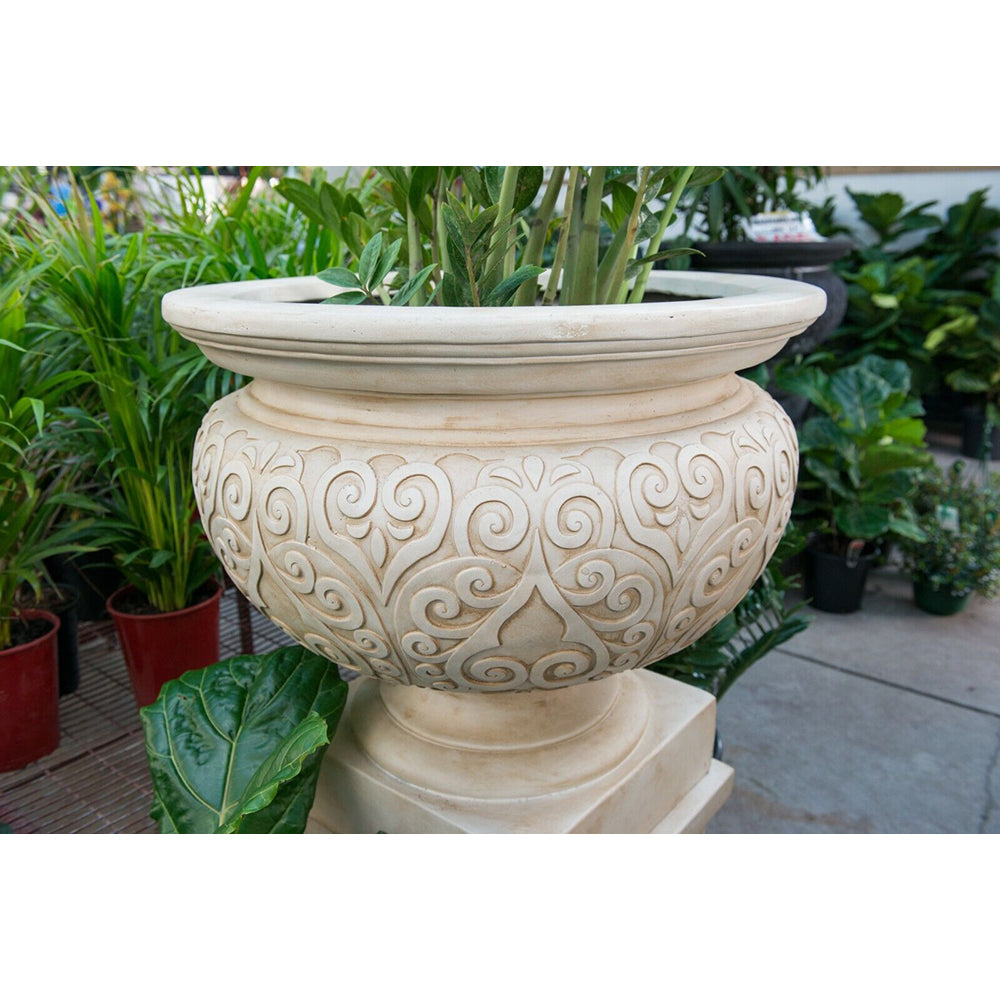 Lorenzo Renaissance Urn on Pedestal