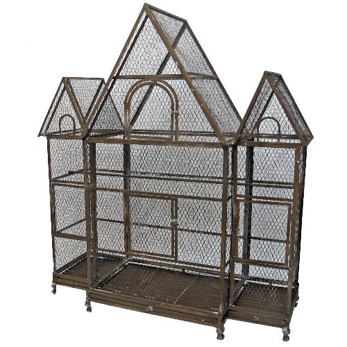 Avril Unique Decorative French -Style Wrought Iron Bird Cage - 88cmH