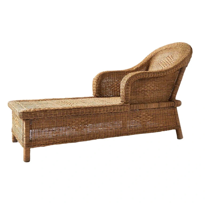 Joyo Classic Woven Cane Lounger
