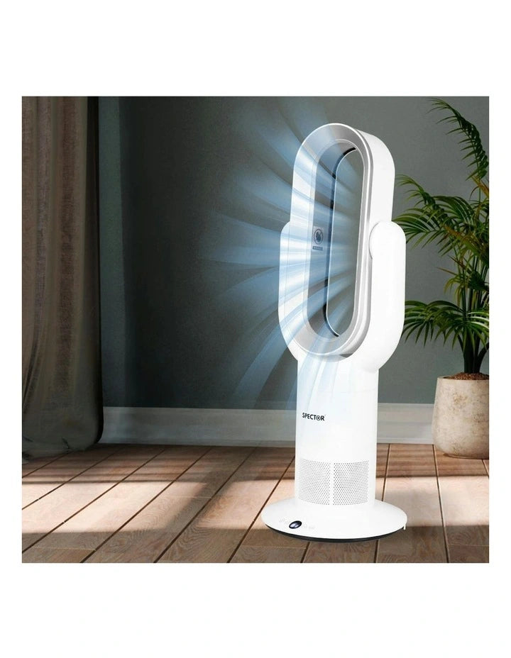 Winter Warm/Summer Cool Bladeless Electric Fan w/ Timer & Remote Control