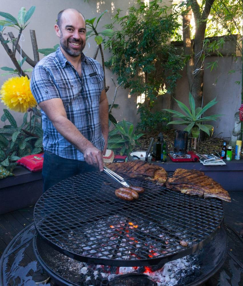 Sunset BBQ Firepit Charcoal & Spit - 100 & 120cms