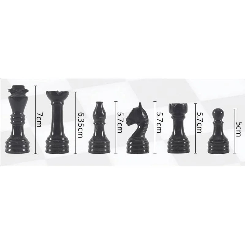 Archaia Marble Chess Set, 30cm, White / Black
