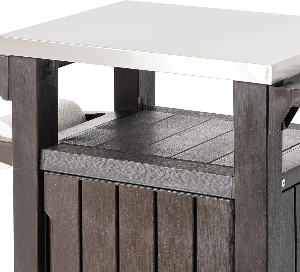 Rialto Outdoor BBQ Prep Bench & Storage Unit