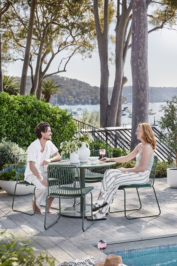 Monserrat 4 Seater Aluminium Dining Table & Chair Set