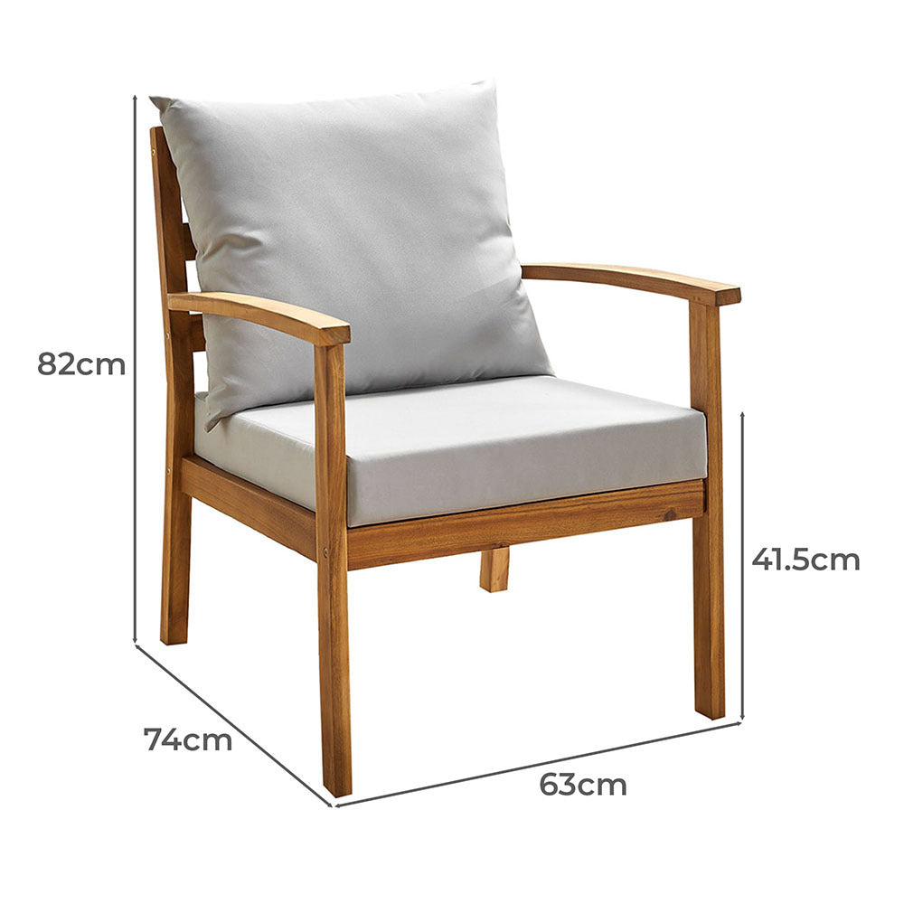 Cipriano 6 Person Outdoor Lounge Dining Set