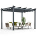 Bergamo Pergola with Retractable Canopy Cover